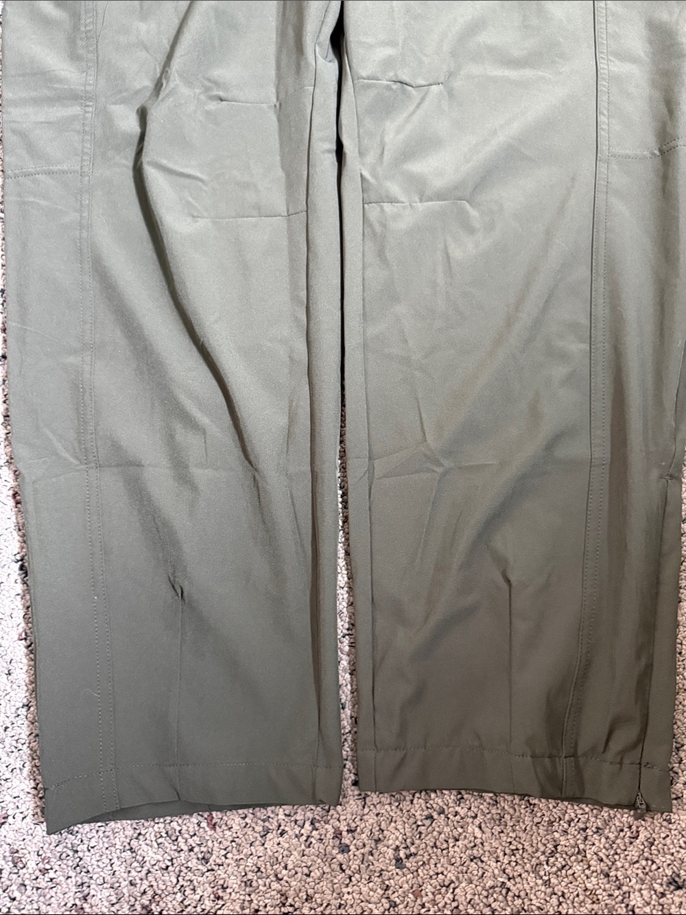 Layer8 Olive Green Utility Jogger Woven Hike Hiking Active Pants Sz L NWT - Picture 4 of 12